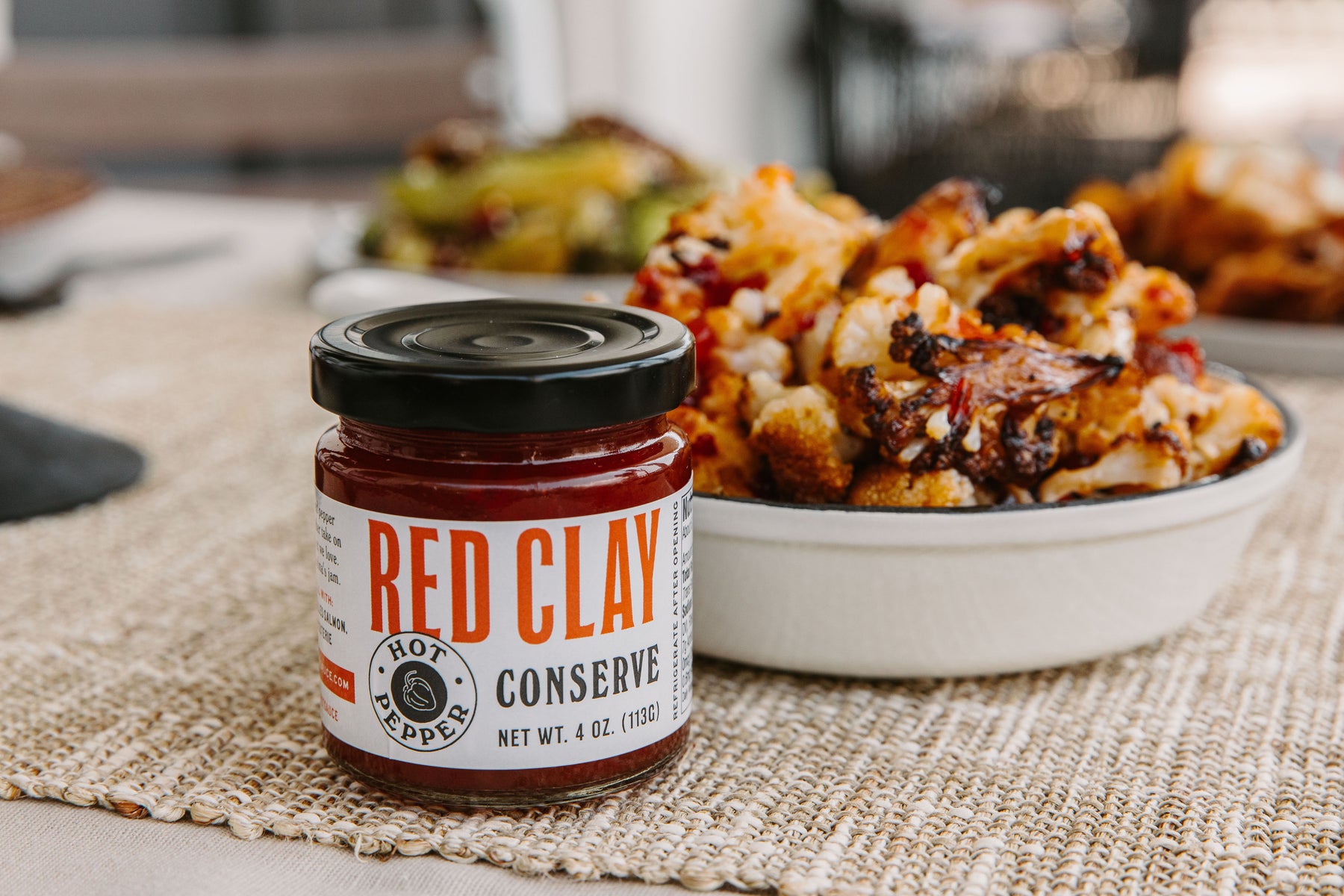 Glazed Cauliflower with Hot Pepper Conserve